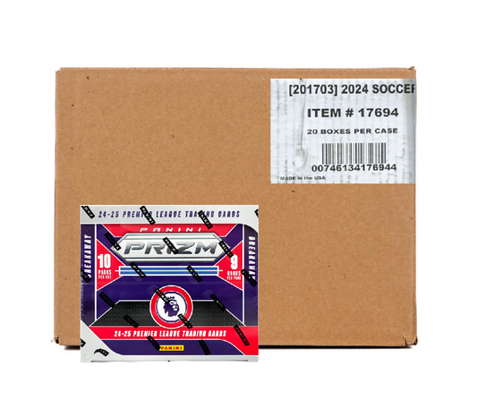 2024-25 Panini Prizm Premier League Soccer Breakaway 20-Box Case