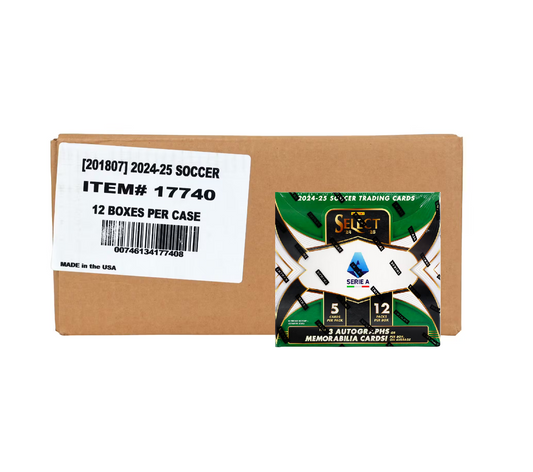 2024-25 Panini Select Serie A Soccer Hobby 12-Box Case