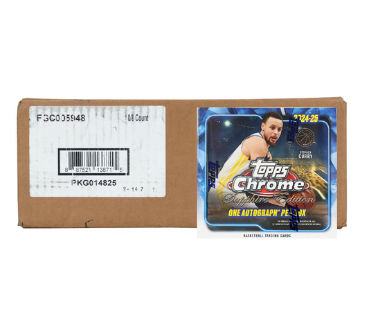 2024-25 Topps Chrome Basketball Sapphire Edition 10-Box Case