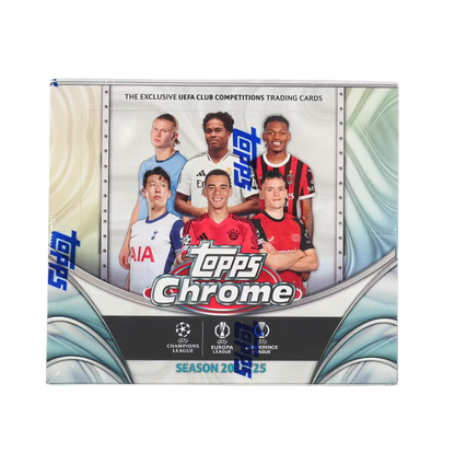 2024-25 Topps Chrome UEFA Club Competitions Soccer Jumbo Hobby Box