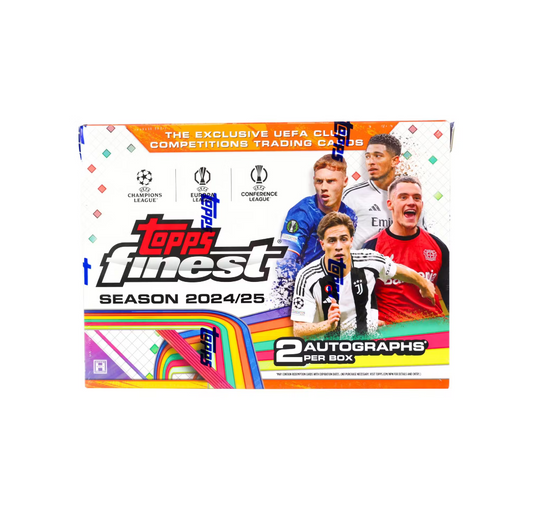 2024-25 Topps Finest UEFA Club Competitions Soccer Hobby Box