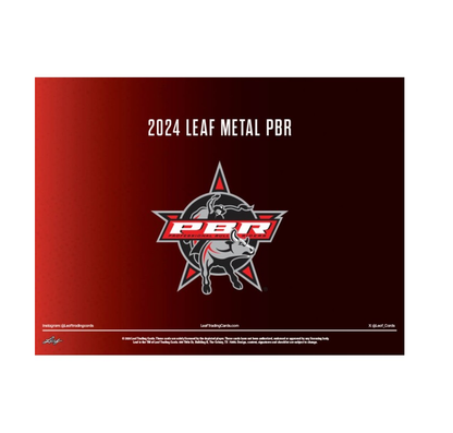 2024 Leaf Metal Professional Bull Riders PBR Hobby 10-Box Case