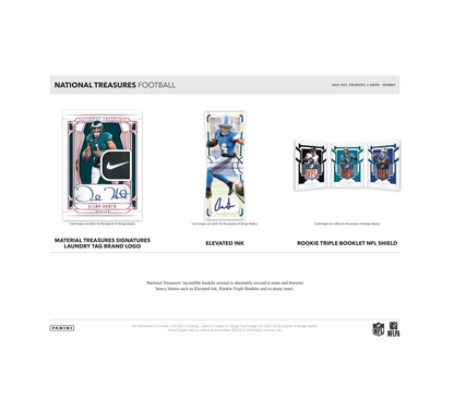 2024 Panini National Treasures Football Hobby 4-Box Case