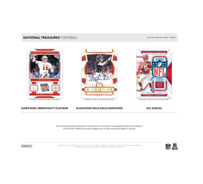 2024 Panini National Treasures Football Hobby 4-Box Case