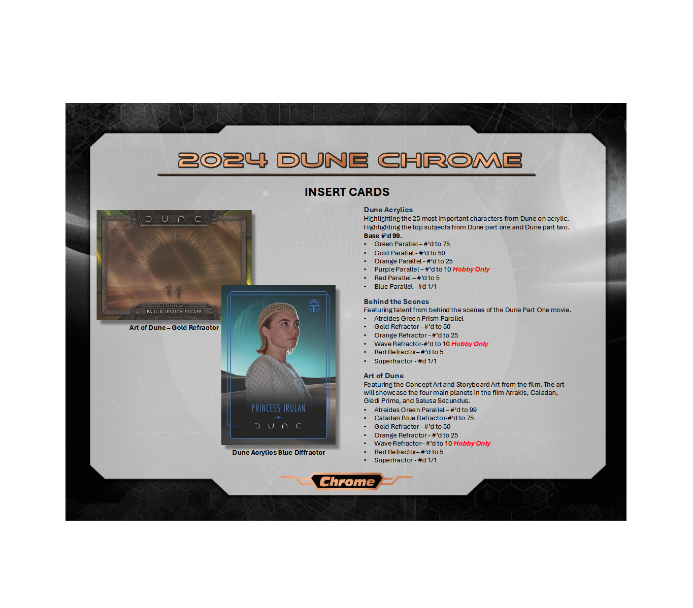 2024 Topps Dune Chrome Hobby Box
