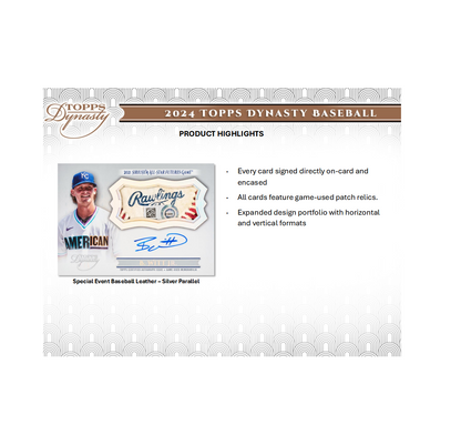 2024 Topps Dynasty Baseball Hobby 5-Box Case