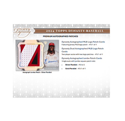 2024 Topps Dynasty Baseball Hobby 5-Box Case