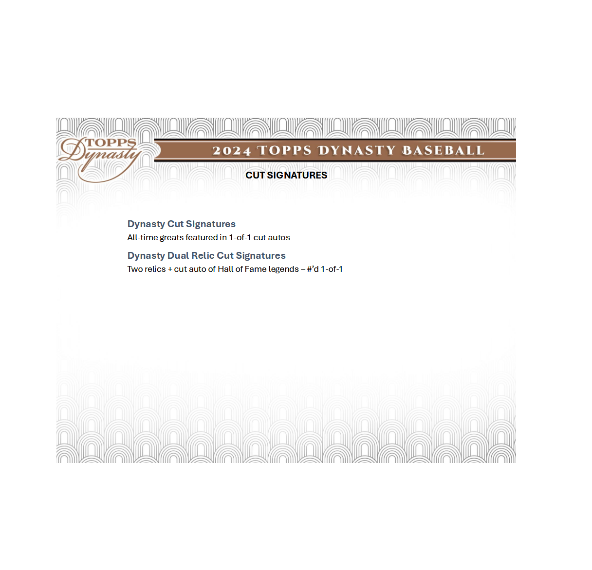 2024 Topps Dynasty Baseball Hobby 5-Box Case