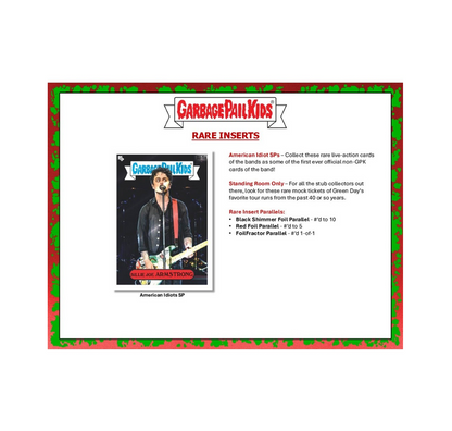 2024 Topps Garbage Pail Kids Battle Of The Bands: Green Day Hobby 20-Box Case