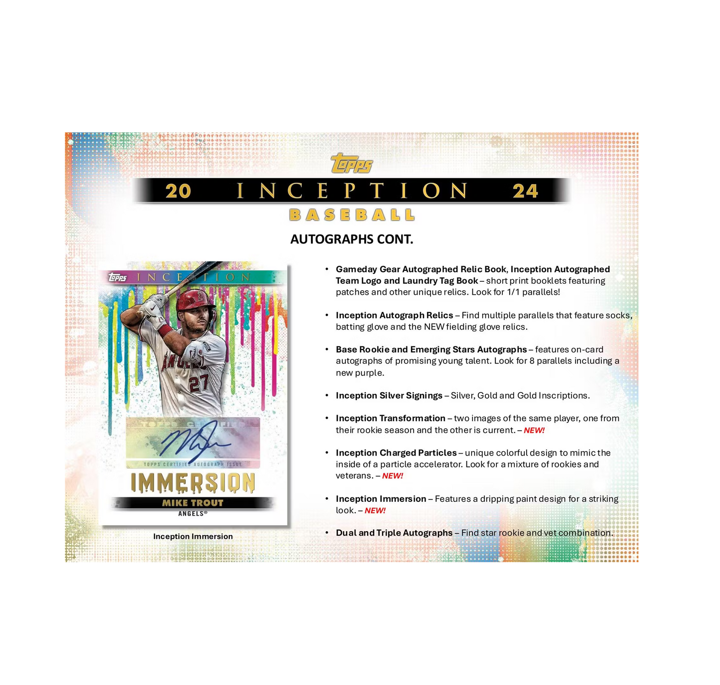 2024 Topps Inception Baseball Hobby Box