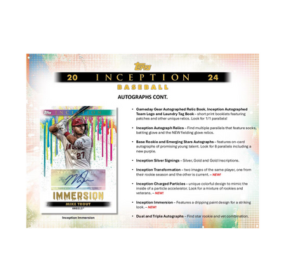 2024 Topps Inception Baseball Hobby Box