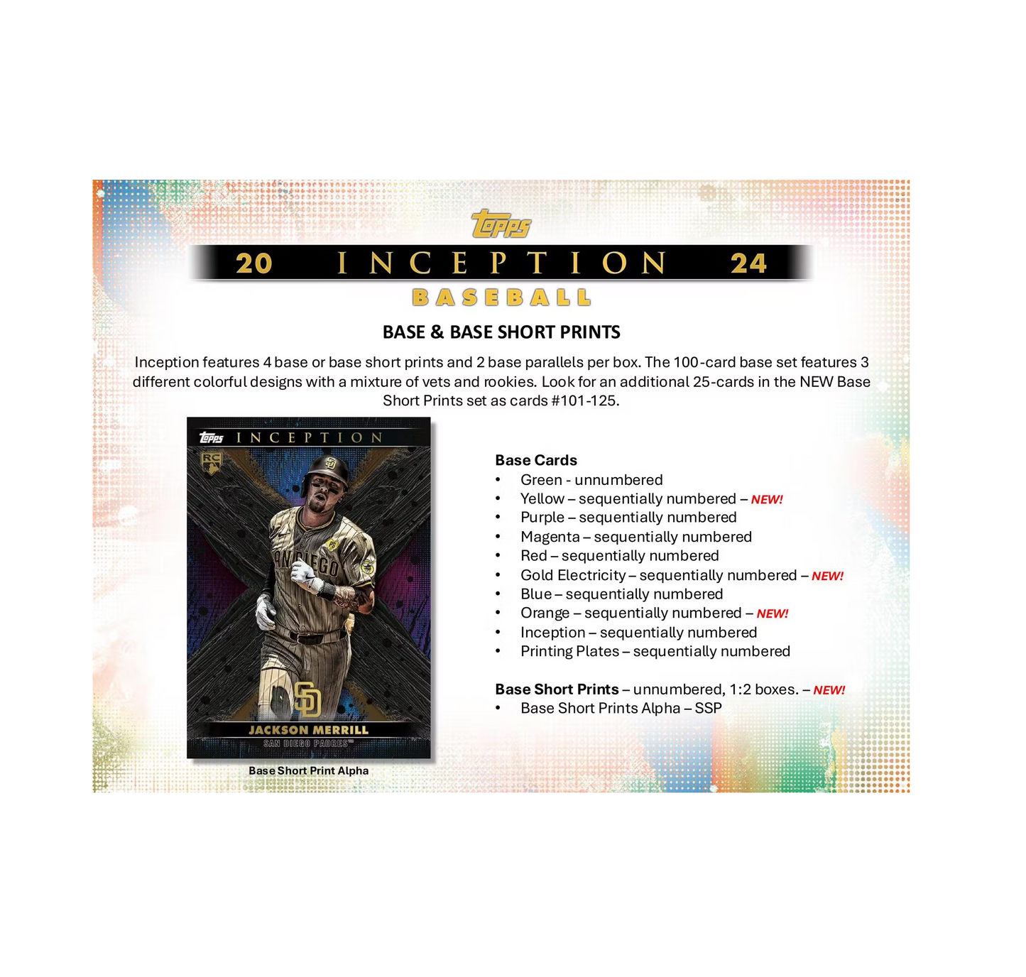 2024 Topps Inception Baseball Hobby Box