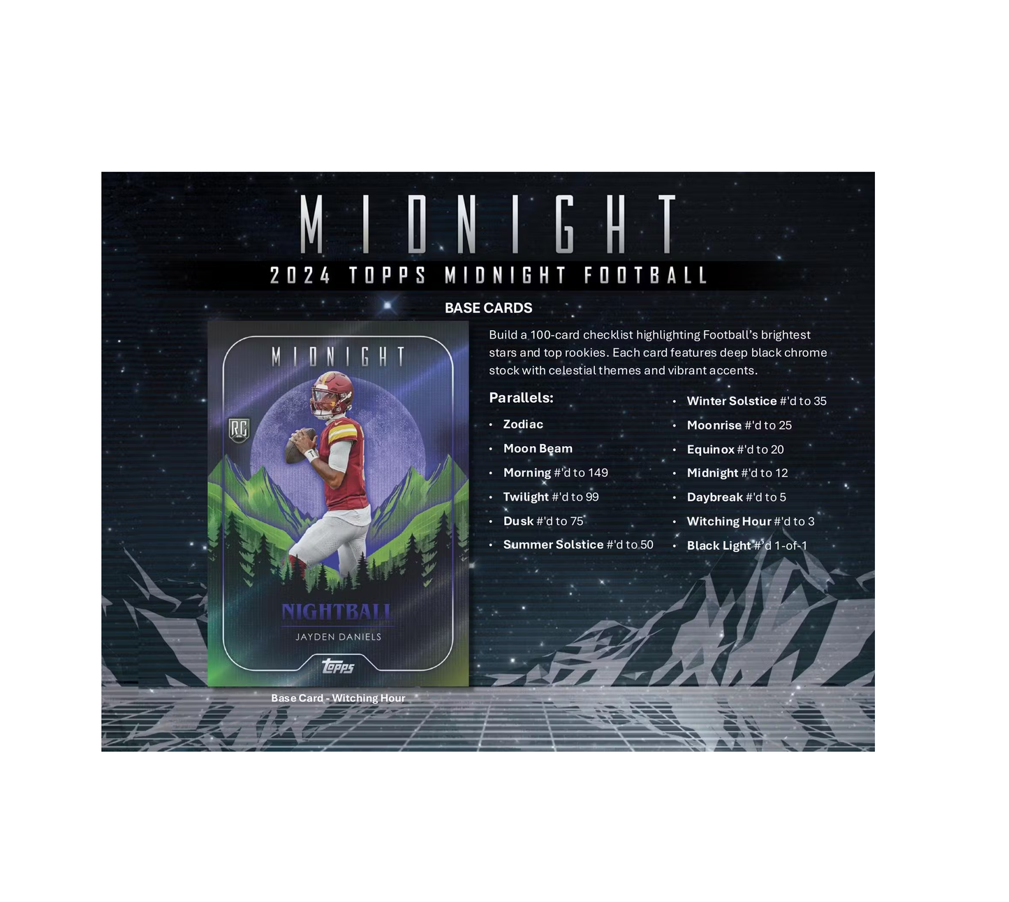 2024 Topps Midnight Football Hobby Box