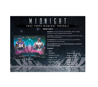 2024 Topps Midnight Football Hobby Box