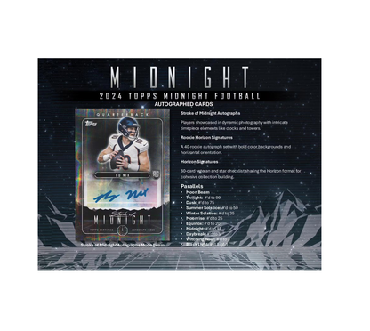 2024 Topps Midnight Football Hobby Box