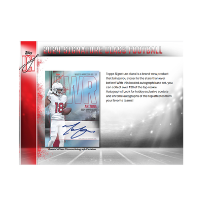 2024 Topps Signature Class Football Hobby Box