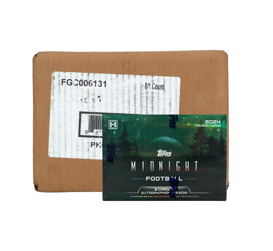 2024 Topps Midnight Football Hobby 8-Box Case