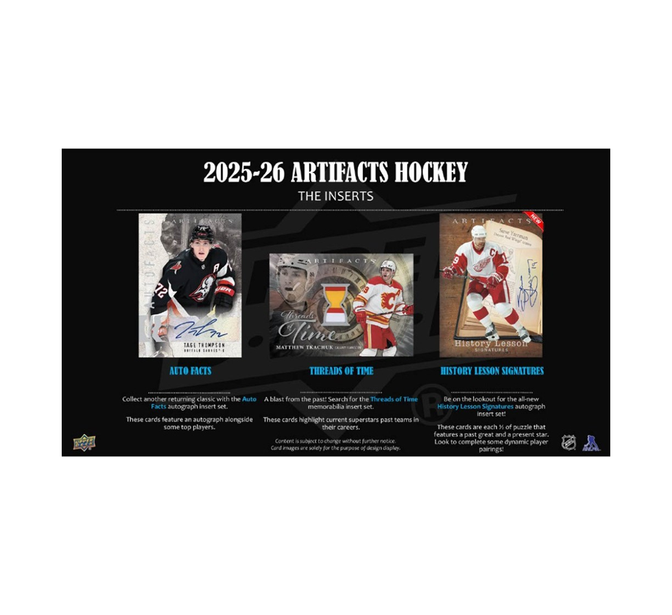 2025-26 Upper Deck Artifacts Hockey Blaster Box