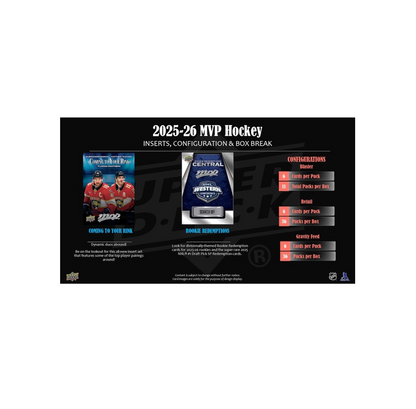 2025-26 Upper Deck MVP Hockey Blaster 20-Box Case
