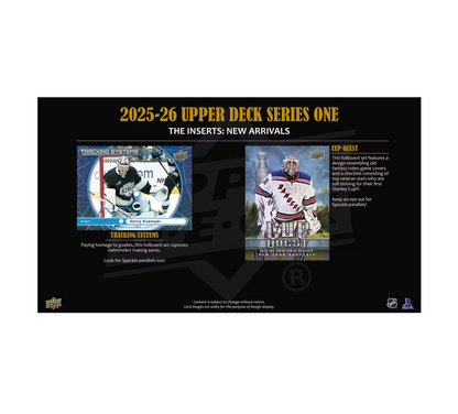 2025-26 Upper Deck Series 1 Hockey Blaster 20-Box Case
