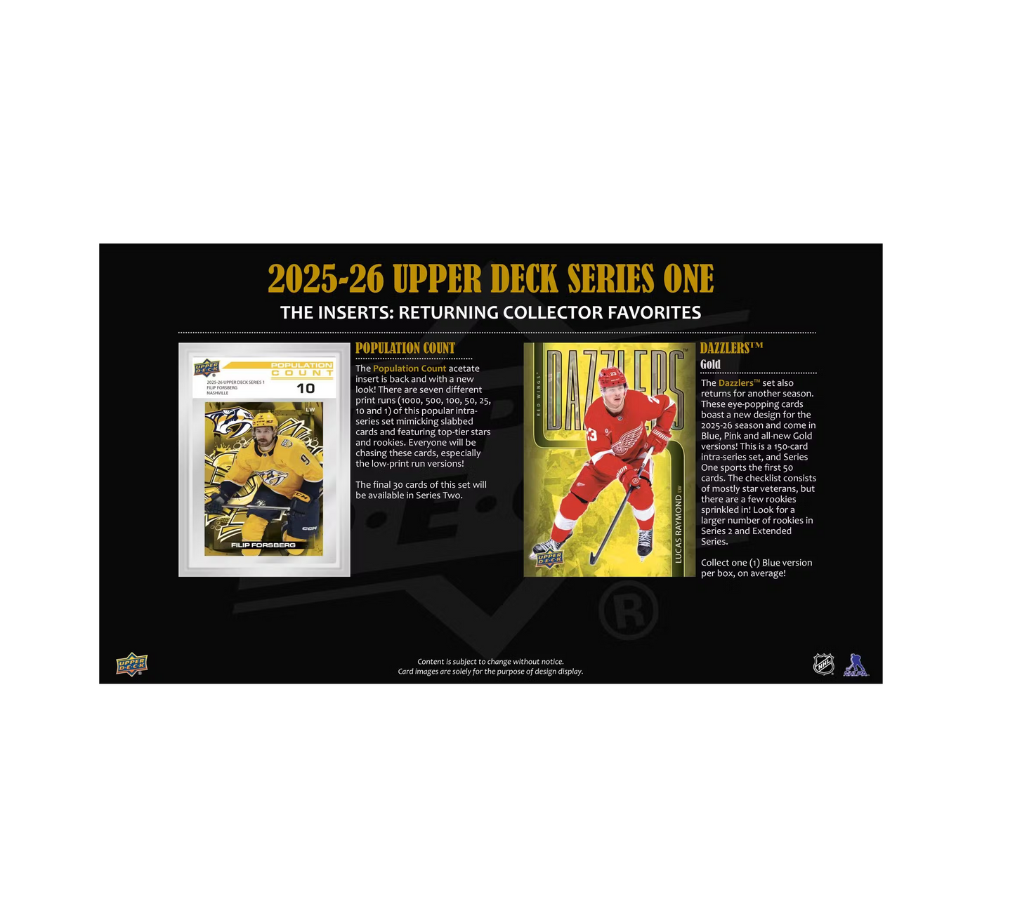 2025-26 Upper Deck Series 1 Hockey Hobby Box