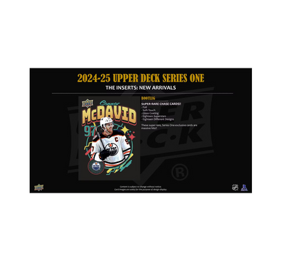 2025-26 Upper Deck Series 1 Hockey Hobby Box