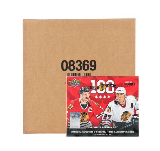 2025-26 Upper Deck Chicago Blackhawks Centennial Hockey 20-Box Case