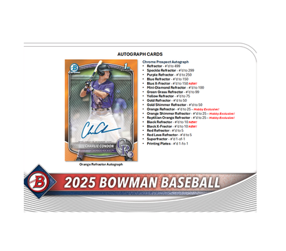2025 Bowman Baseball Hobby Pack