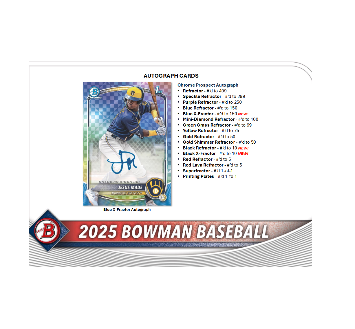 2025 Bowman Baseball Jumbo Hobby Pack