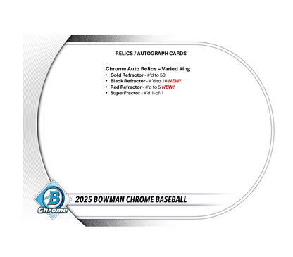 2025 Bowman Chrome Baseball Breakers Delight Box