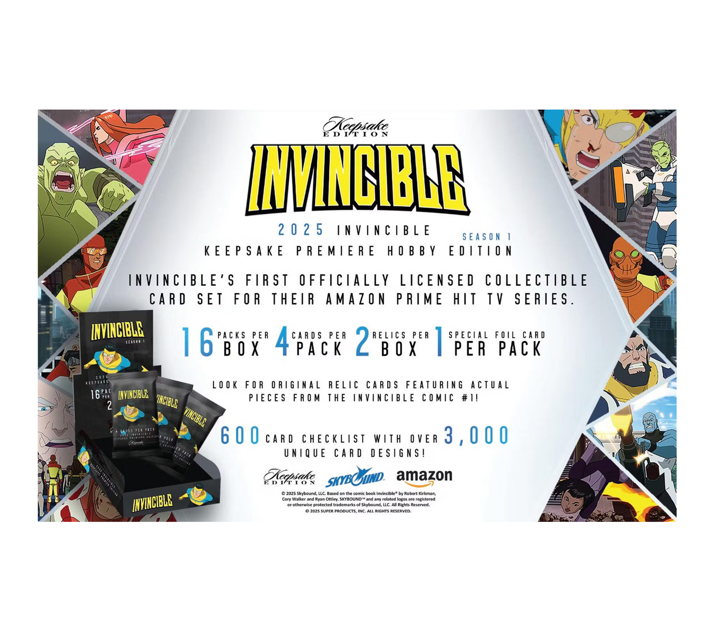 2025 Keepsake Invincible Season 1 Premiere Hobby Box