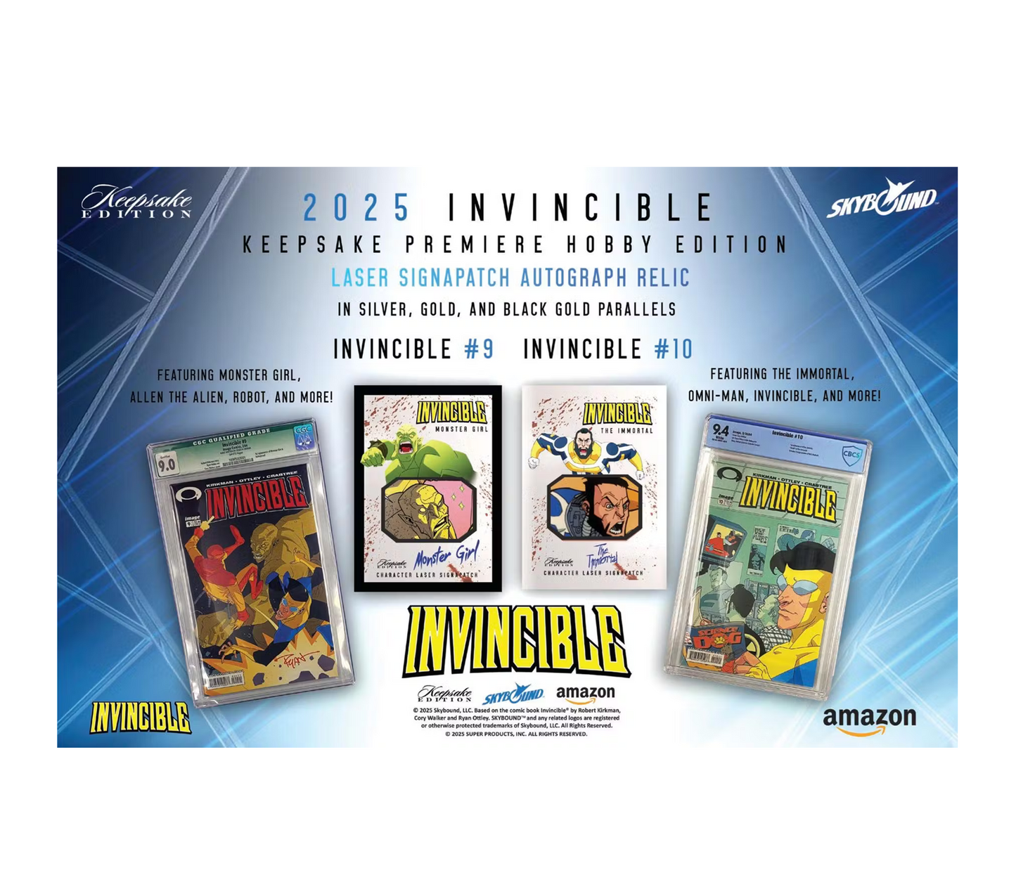 2025 Keepsake Invincible Season 1 Premiere Hobby 10-Box Case