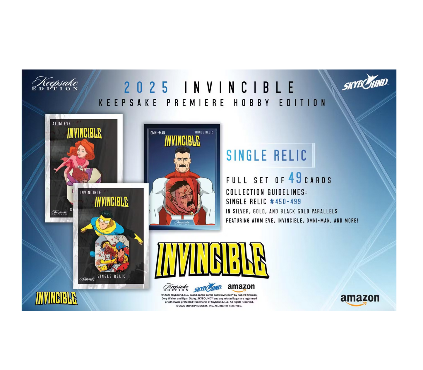 2025 Keepsake Invincible Season 1 Premiere Hobby Box