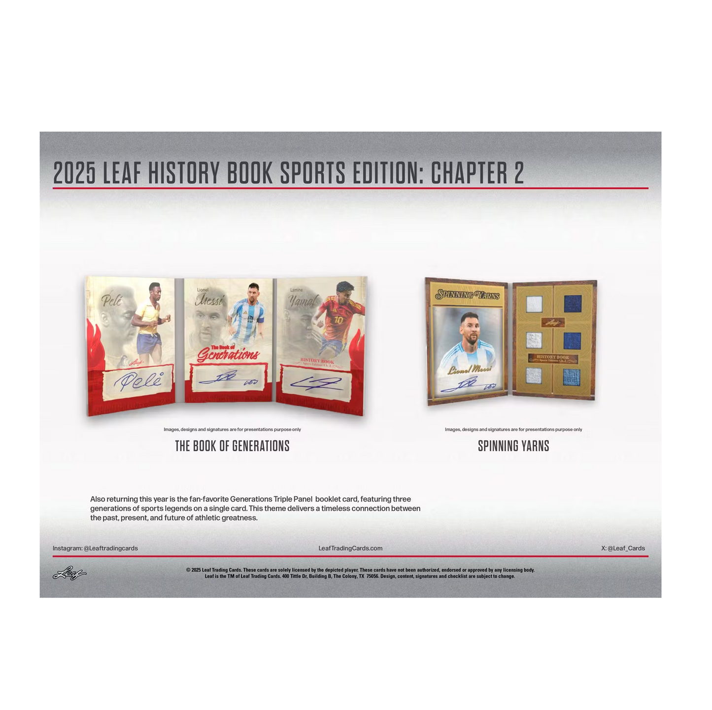 2025 Leaf History Book Sports Edition Chapter 2 Box