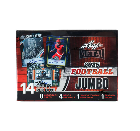 2025 Leaf Metal Football Jumbo Box