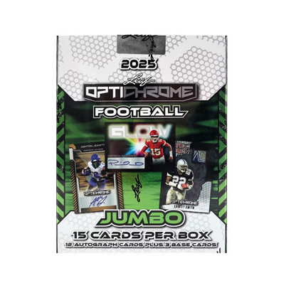 2025 Leaf Optichrome Football Jumbo 8-Box Case