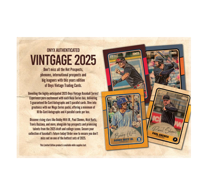 2025 Onyx Vintage Collection Baseball Hobby Box