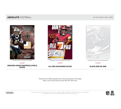 2025 Panini Absolute Football Hobby 12-Box Case