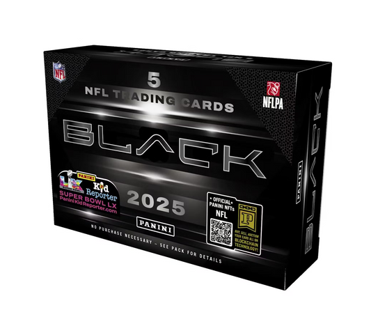 2025 Panini Black Football Hobby 12-Box Case