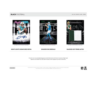 2025 Panini Black Football Hobby Box
