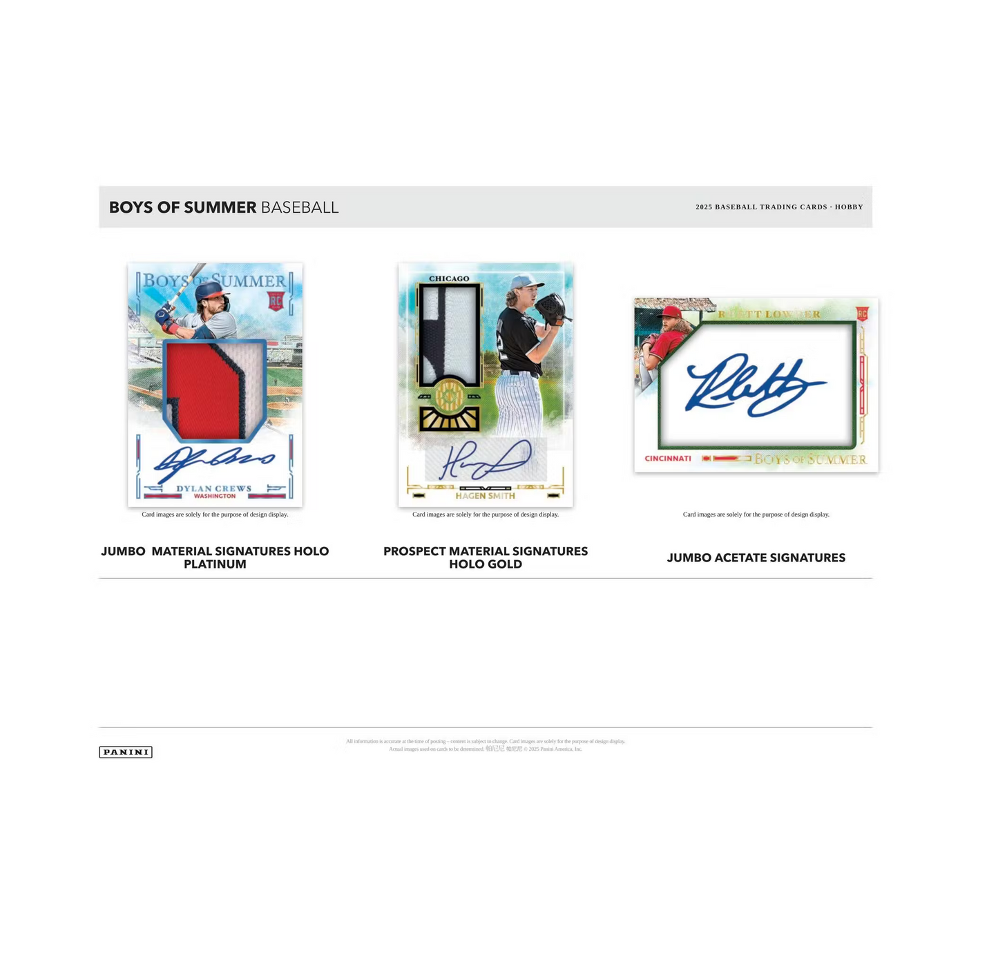 2025 Panini Boys of Summer Baseball Hobby Box