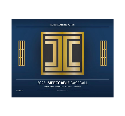 2025 Panini Impeccable Baseball Hobby 3-Box Case