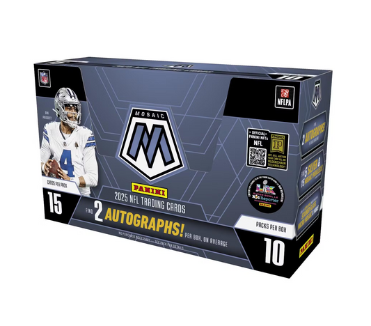 2025 Panini Mosaic Football Hobby 12-Box Case