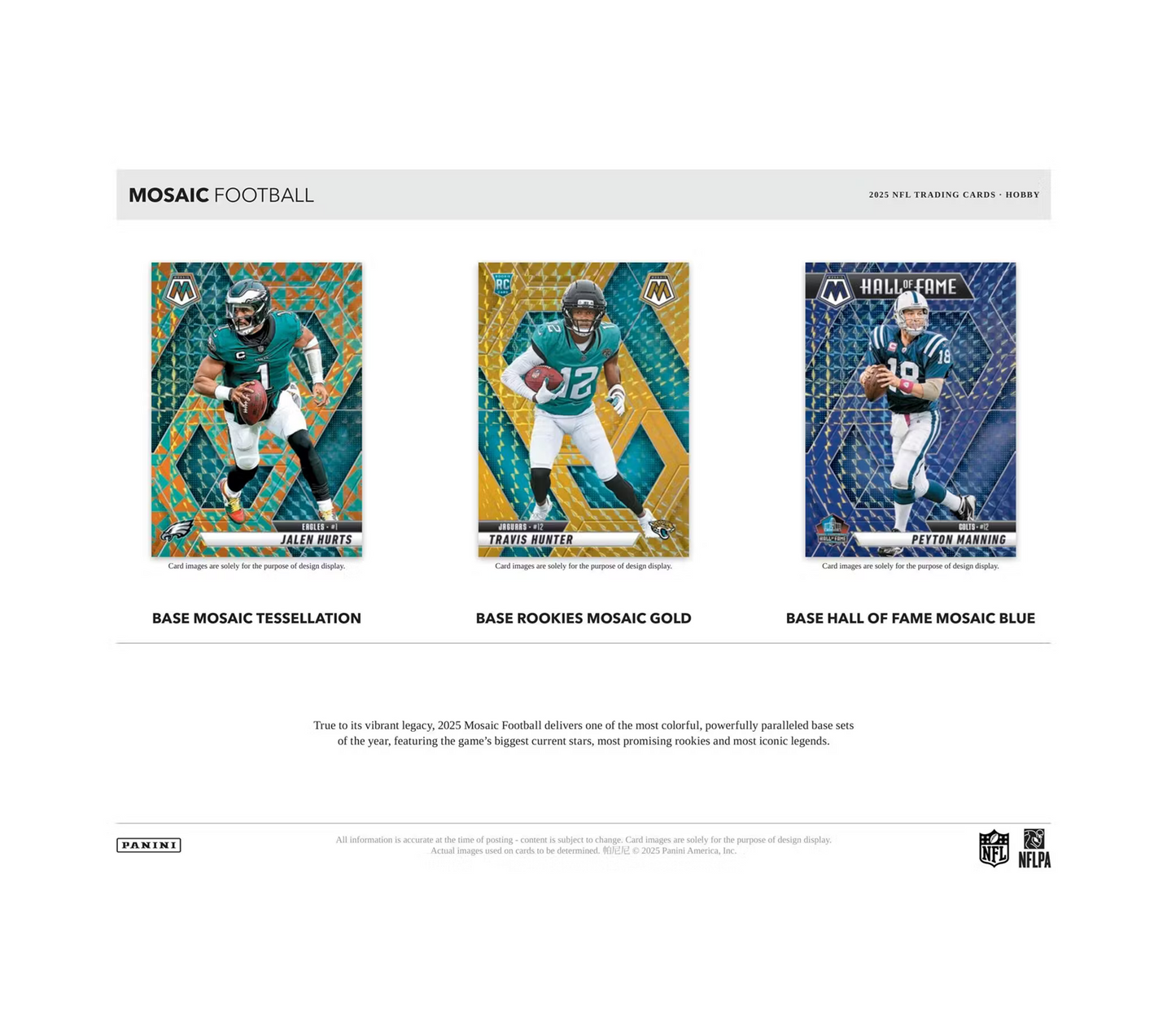 2025 Panini Mosaic Football Hobby 12-Box Case