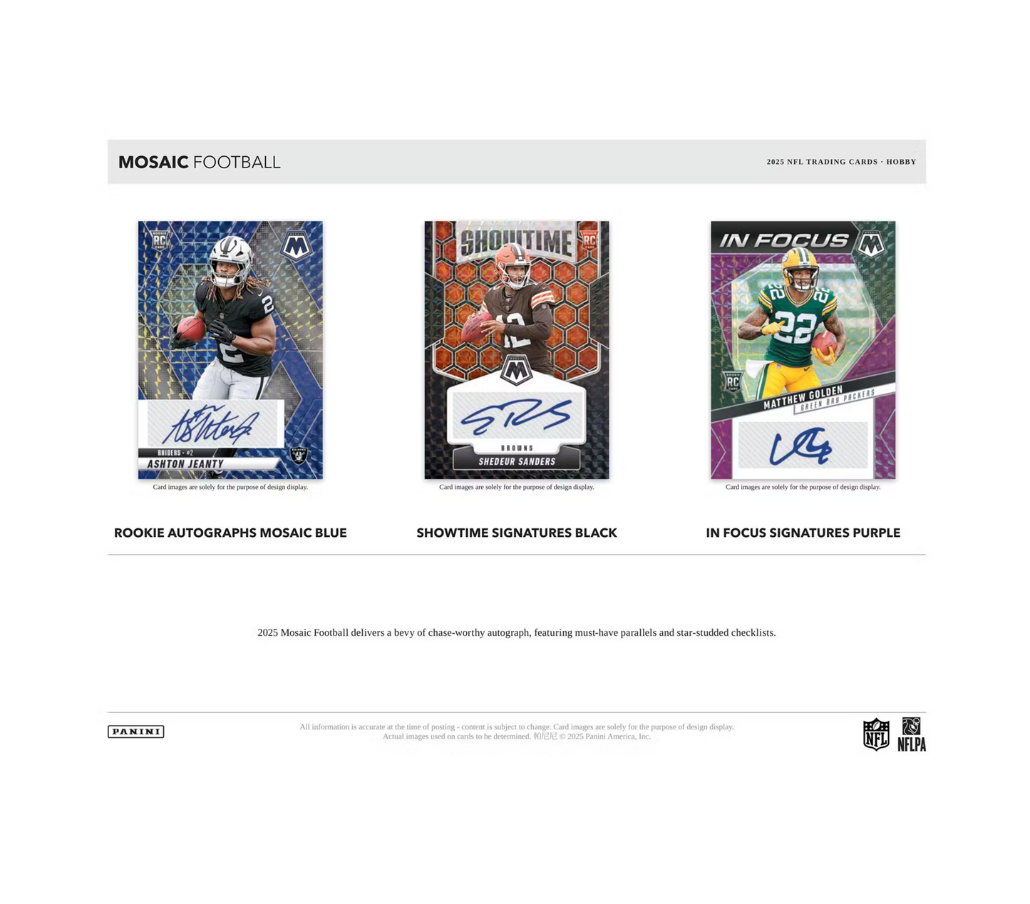 2025 Panini Mosaic Football Hobby 12-Box Case