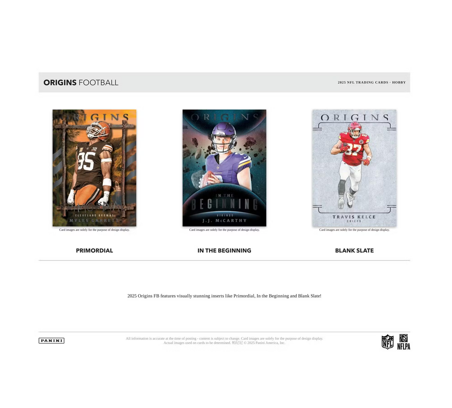 2025 Panini Origins Football Hobby Box