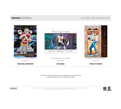 2025 Panini Origins Football International Blaster Box