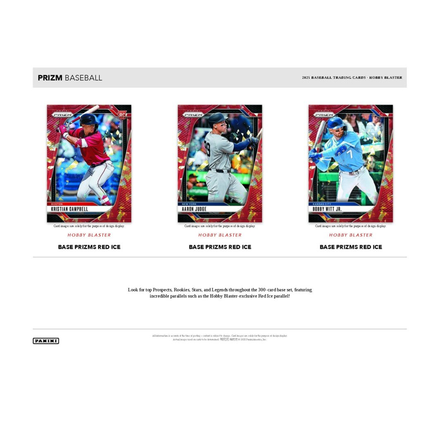 2025 Panini Prizm Baseball Hobby Blaster Box (Red Ice Prizms)