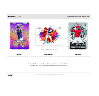 2025 Panini Prizm Baseball Hobby Blaster Box (Red Ice Prizms)