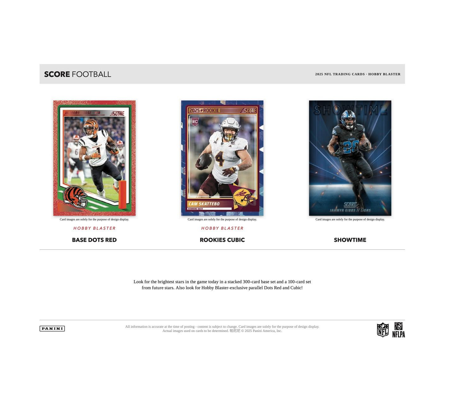 2025 Panini Score Football Hobby Blaster Box